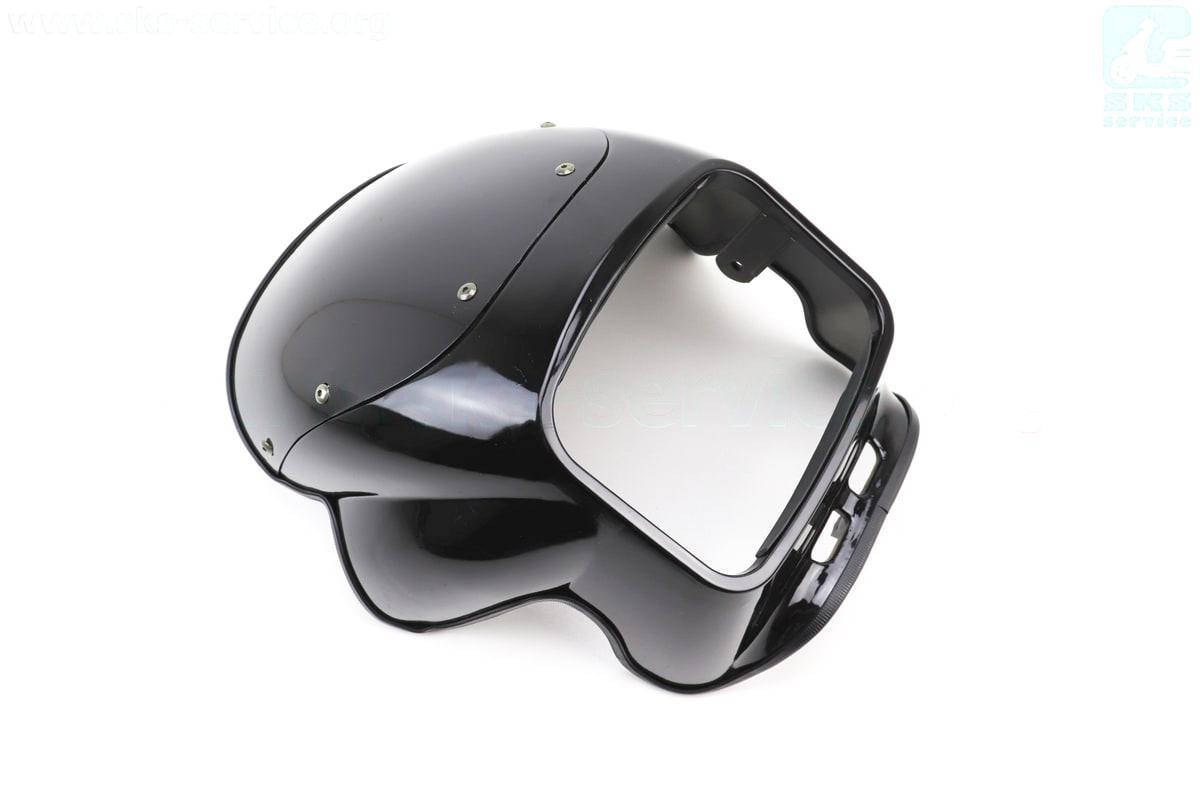 

Обтекатель фары квадратной + ветровик черный на мотоциклы CB125-250 (Viper 125J)