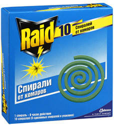 

Спирали Raid (10шт)