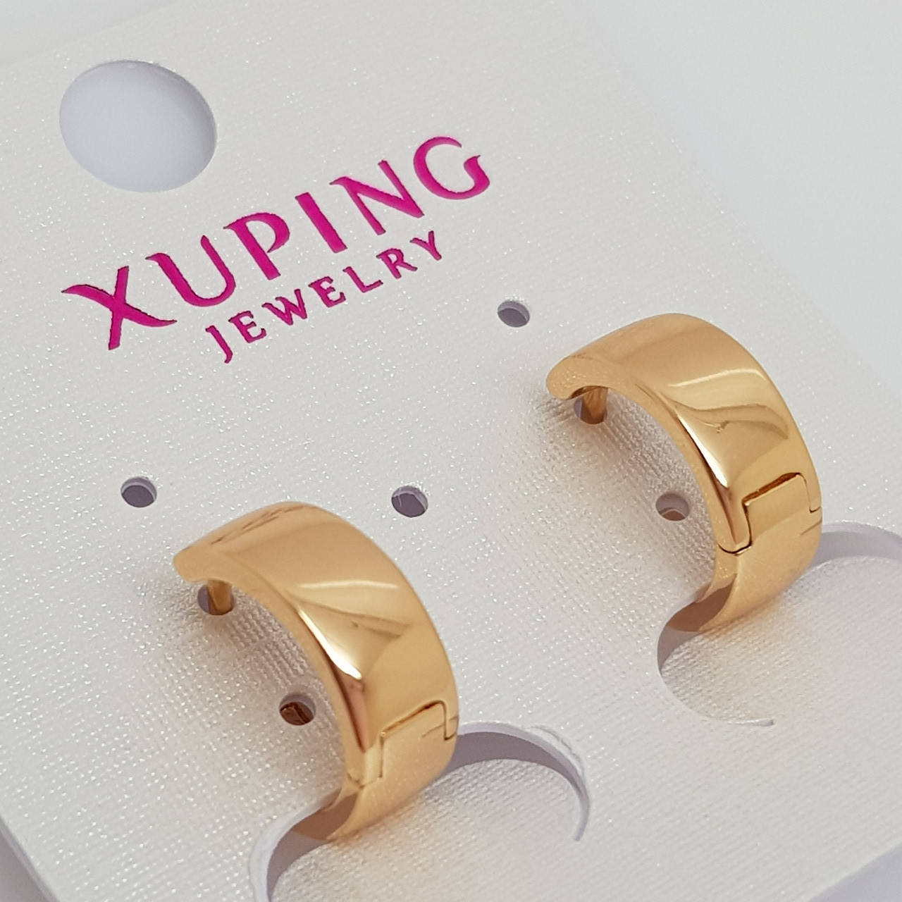 

Серьги кольца маленькие. Серьги xuping