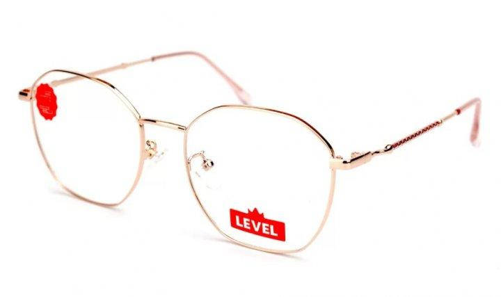 

Очки для Компьютера Level в футляре (оригинал) с blue-blockers(можно носить ,как имиджевые), Золотистый