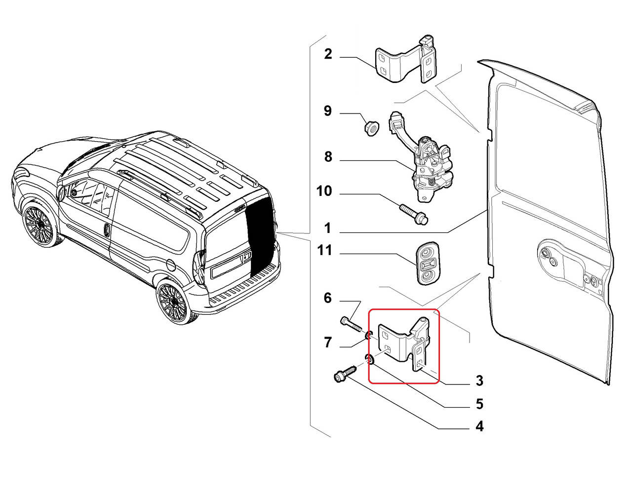 

Петля двери нижняя левая, правая Fiat Doblo 2009- Оригинал (Fiat/Alfa/Lancia) 52080670
