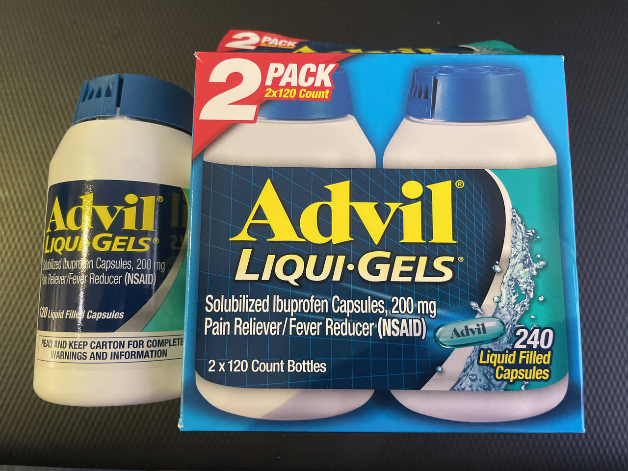 

Адвил Ибупрофен Advil 200 mg 240 gels