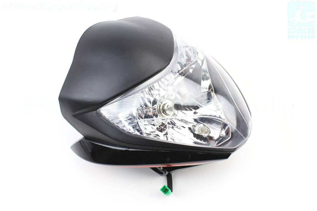 

Пластик - обтекатель + ветровик, фара, ЧЕРНЫЙ (150-6) (351213)