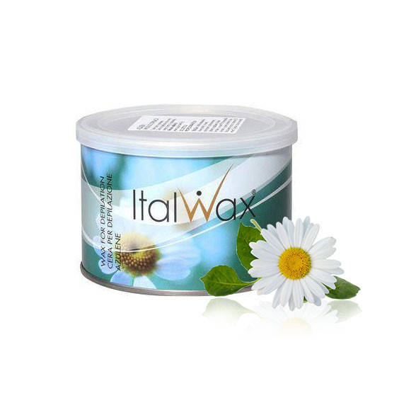 

Теплый воск в банке ItalWax 400мл. Азулен, Белый