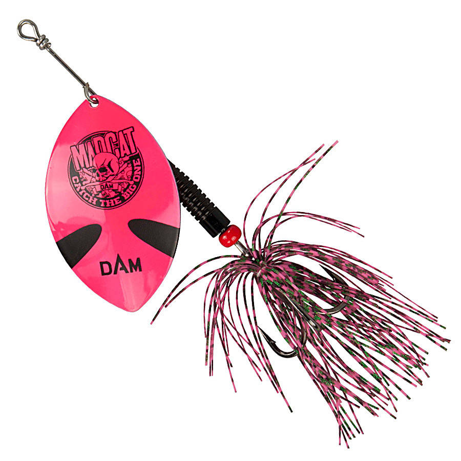 

Блесна-вертушка на сома DAM MADCAT Big Blade Spinner 55гр тройник №2/0 (pink), Розовый