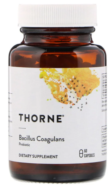 

Пробиотики, Bacillus Coagulans, Thorne Research, 60 капсул (THR-75802)