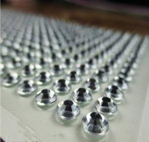 

Камни самоклеящиеся (стразы клеевые) 8 мм белые 220 шт, Белый