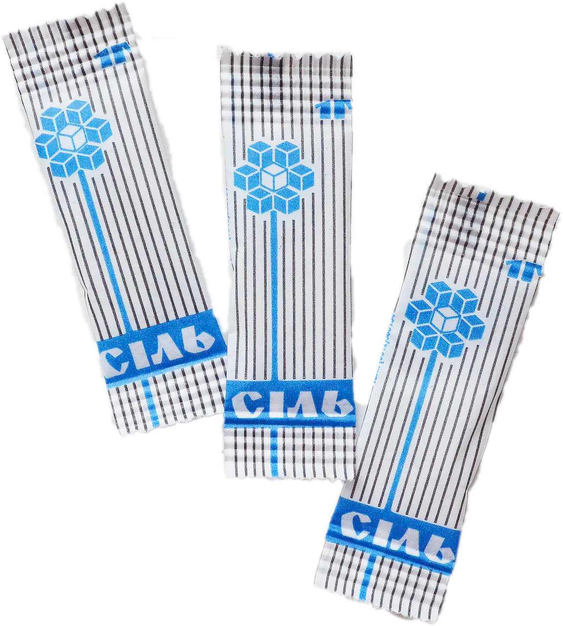 

Порционная Соль в стиках 1 г/2000 шт/105гривен ящик/ 2 кг