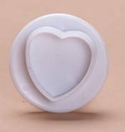 

Плунжер кондитерський для мастики, марципана, тіста "Сердечко" велике, 13 мм