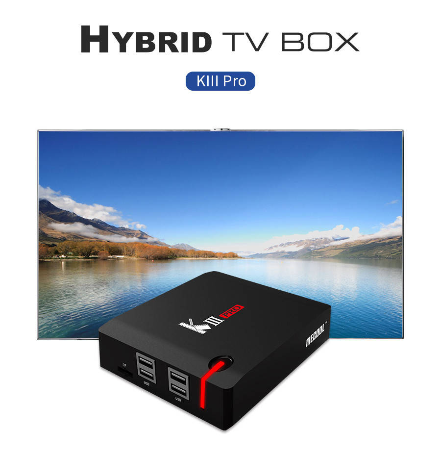 

TV Box MECOOL KIII PRO DVB-S2 T2 Android 7.1 3Gb 16Gb 8 core 64 Bit AmLogic