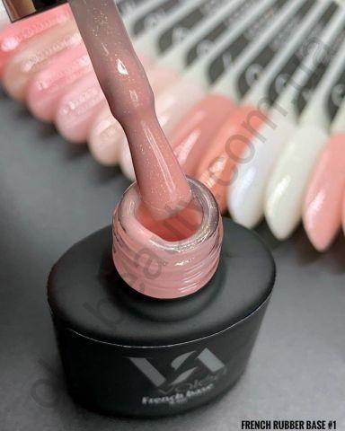 

Valeri French base Цветная база №001 (светло-розовый с золотистым микроблеском), 6 мл