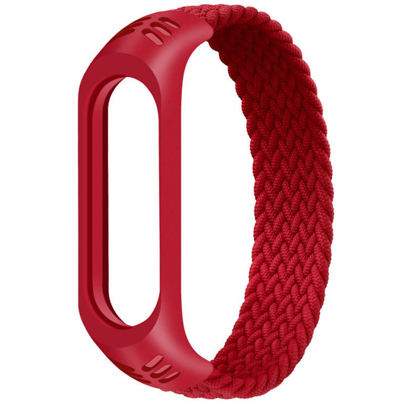 

Тканевый Ремешок моно для Xiaomi Mi Band 3/4/5/6 (S) (Красный)