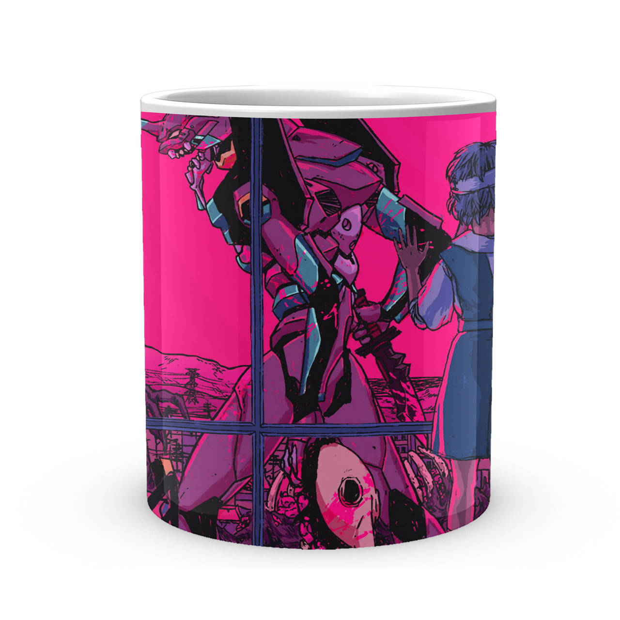 

Кружка GeekLand Evangelion Евангелион pink day EV 02.14, Белый
