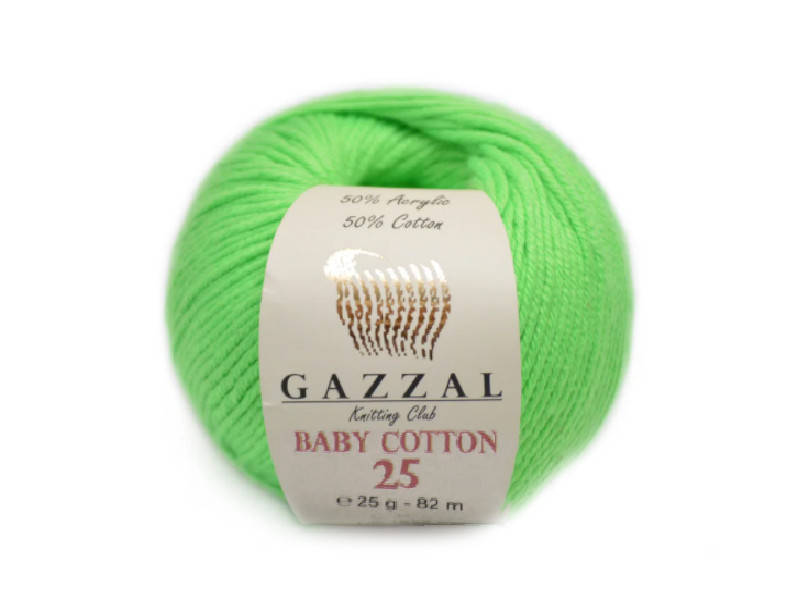 

Gazzal Baby Cotton-25, Салатовый №3427