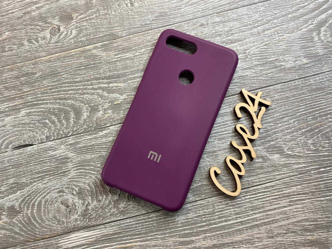 

Чехол Soft touch для Xiaomi Mi 8 Lite (8 цветов) баклажановый