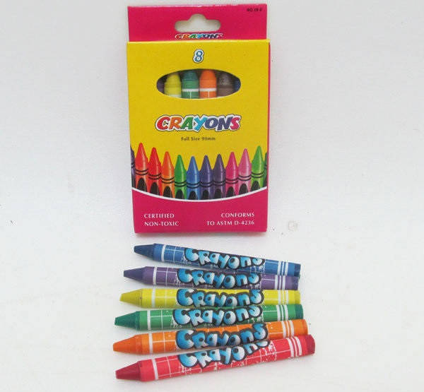 

Мелки восковые (8 цв.) Crayons 8496-8, Разные цвета
