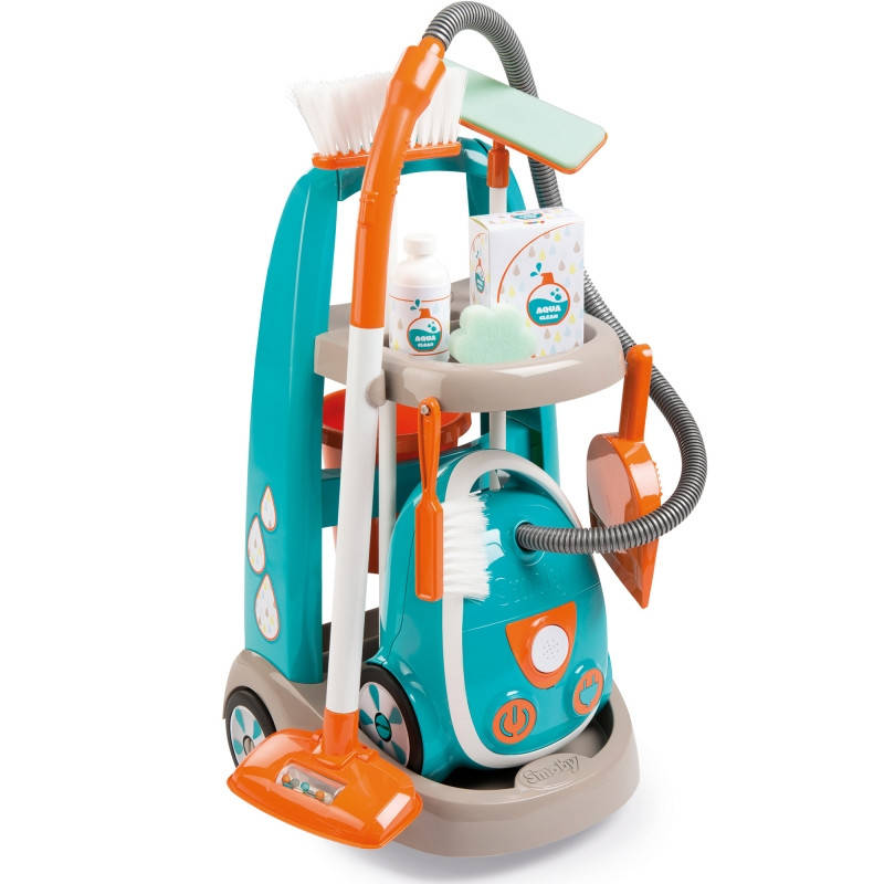

Детская тележка для уборки с пылесосом Smoby 330309