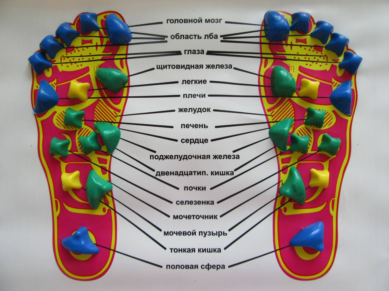 

Массажный коврик "Лапки" (массаж для ног, коврик для стоп)