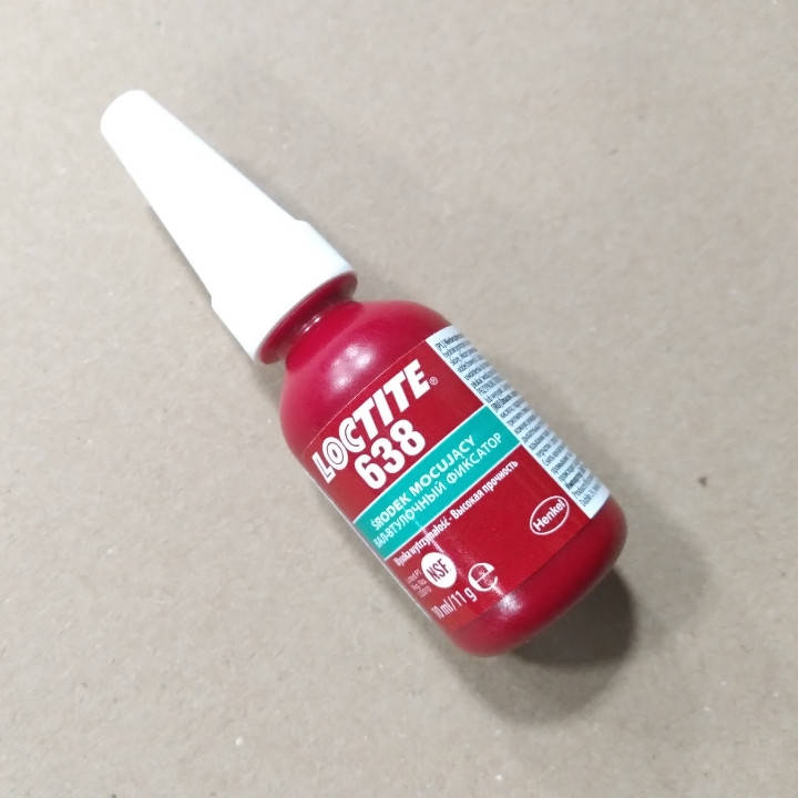 

Фиксатор резьбы Loctite 638 анаэробный, высокой прочности 10мл 1803038