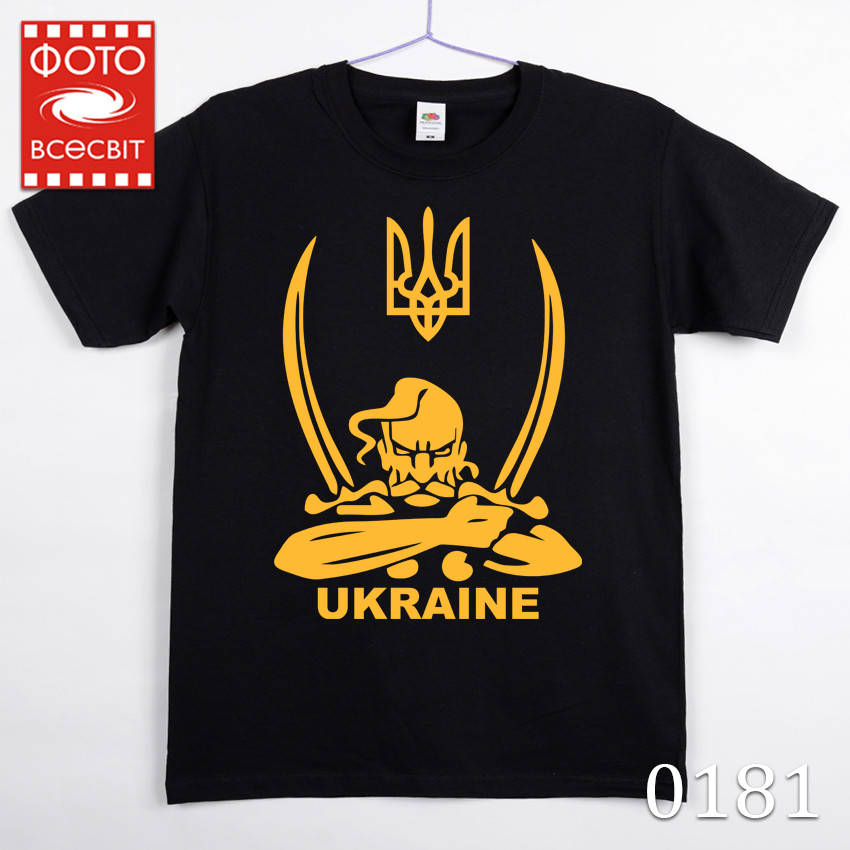 

Футболка мужская “Ukraine” , Чорний