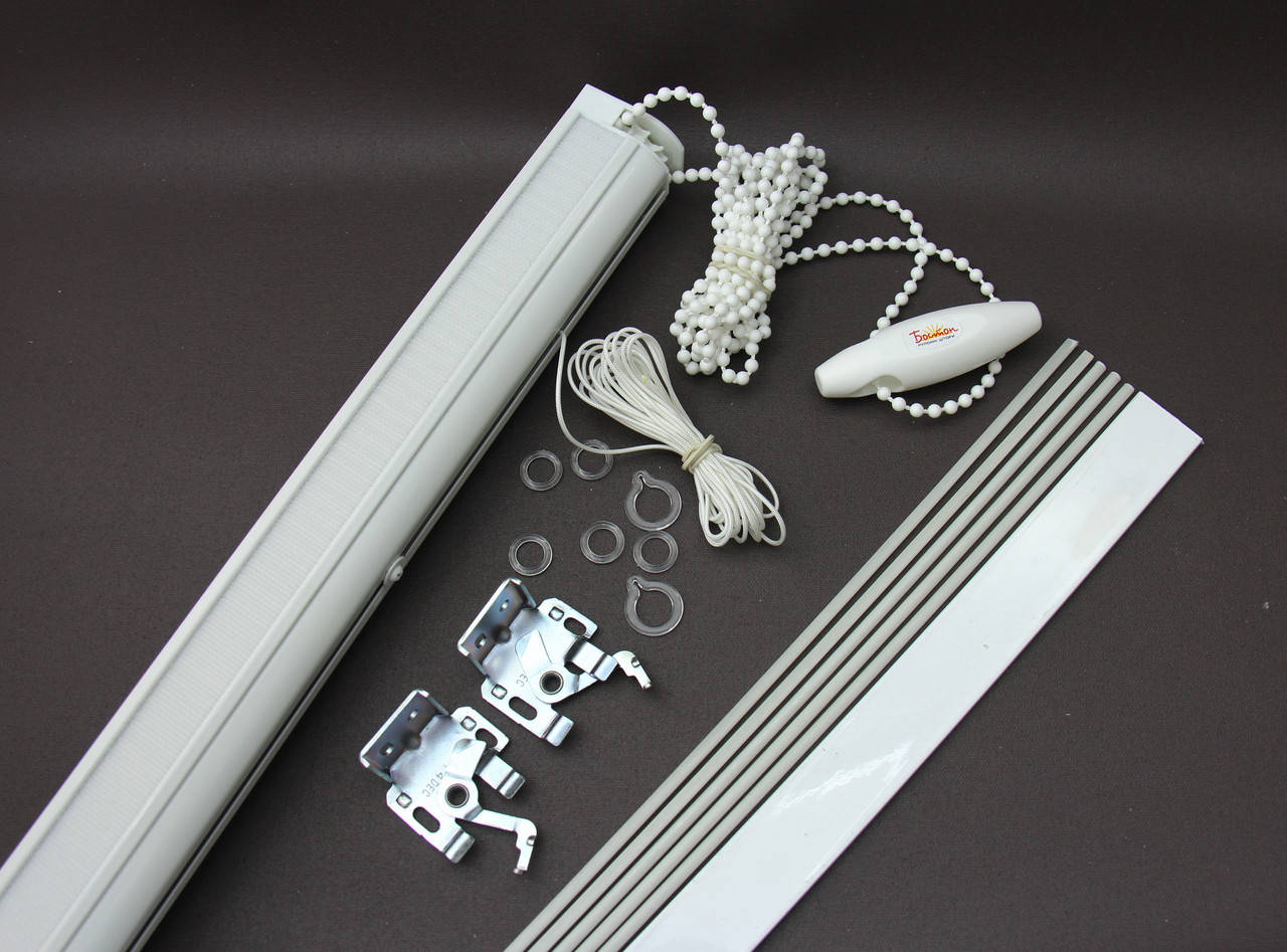 

Карниз для римской шторы 85см, Белый