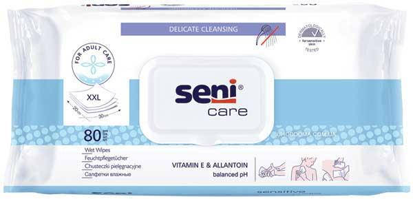 

Влажные салфетки Seni care, 80шт