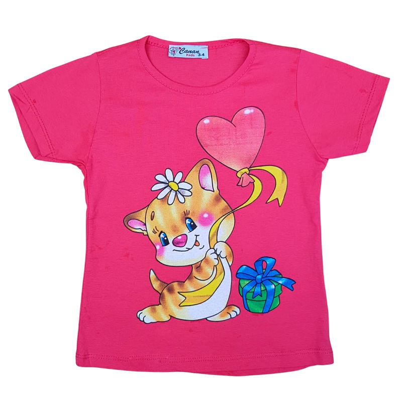 

Футболка для девочки 80-104 см (1-4г.) арт.2771, 2 цвета, Разные цвета