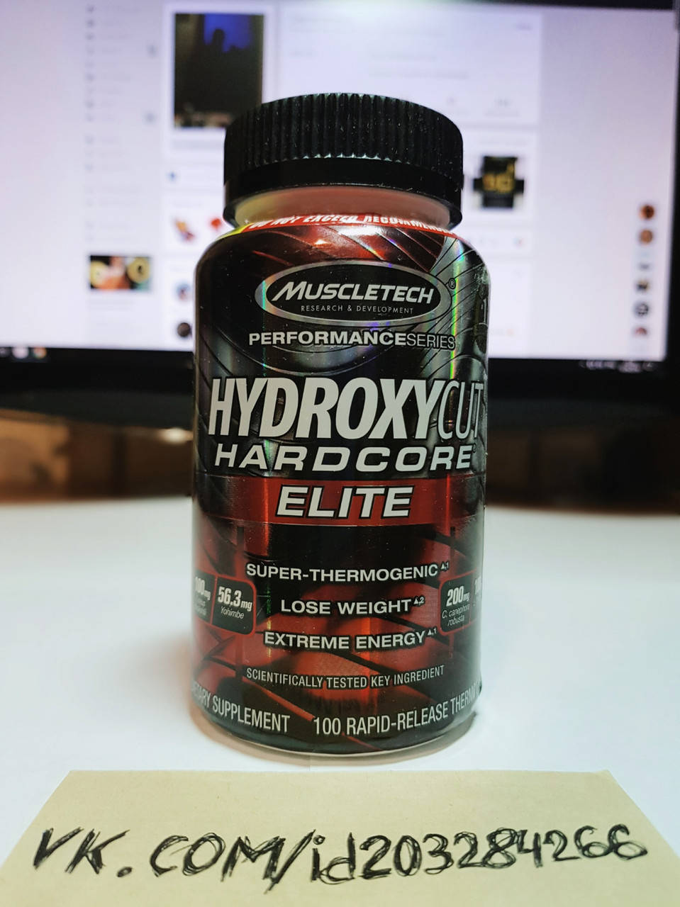

Жиросжигатель Muscletech Hydroxycut Hardcore Elite 100 капсул гидроксикат