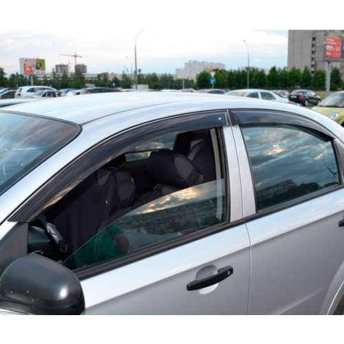 

Дефлекторы окон ветровики Шевроле Авео Chevrolet Aveo 06-11 КТ