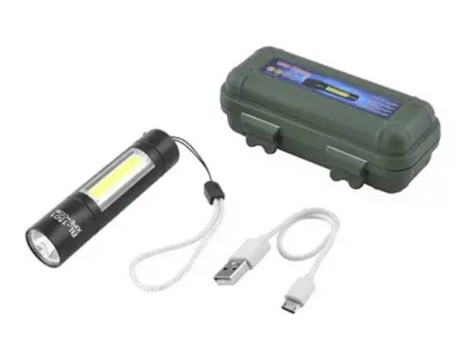 

Аккумуляторный Фонарик X-Balog BL1501-XPE+COB с зарядкой от USB, Черный