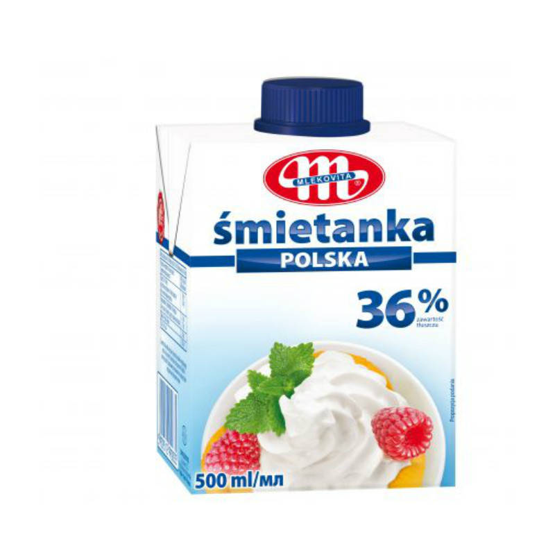

Сливки 36% "Mlekovita" фасовка 0.5l