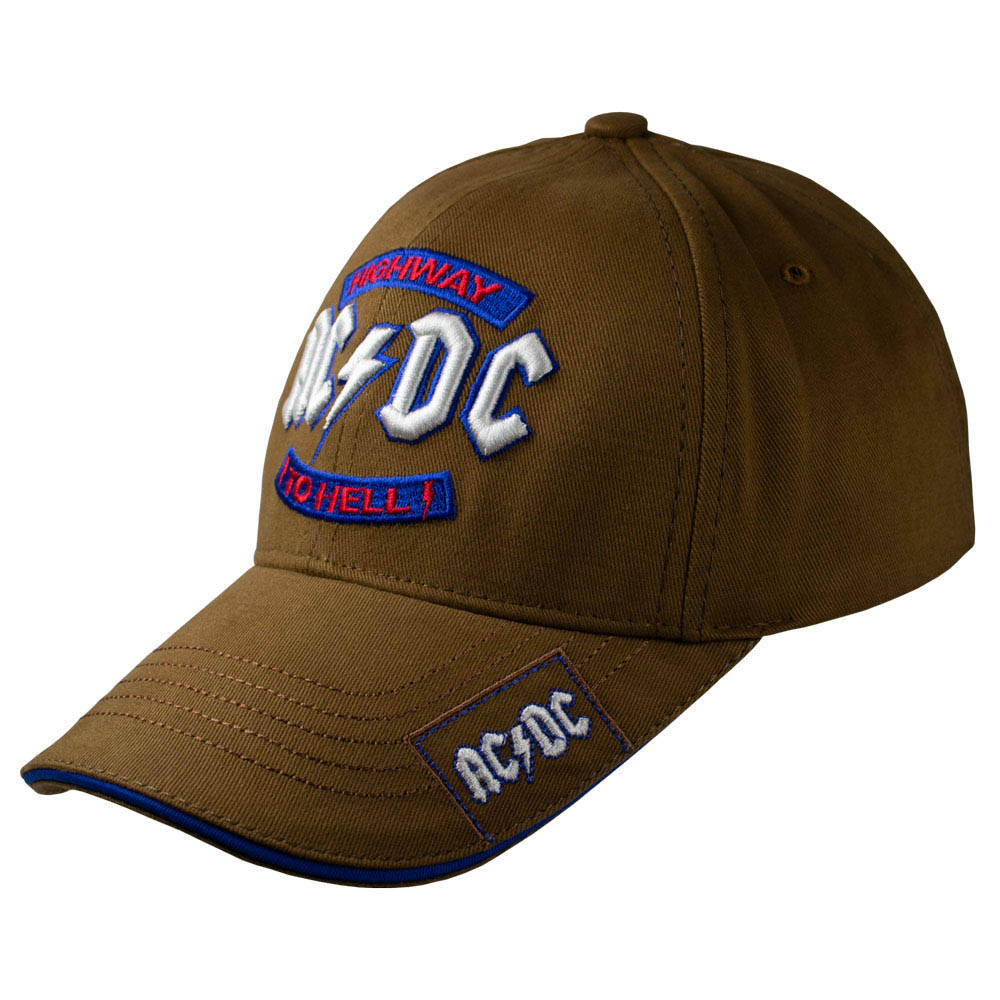

Бейсболка AC/DC Highway To Hell 3D вышивка, Коричневый