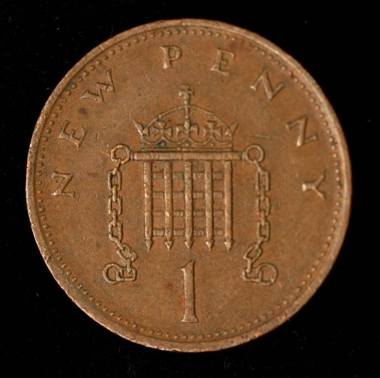 

Монета Великобритании 1 пенни 1971-1980 гг.