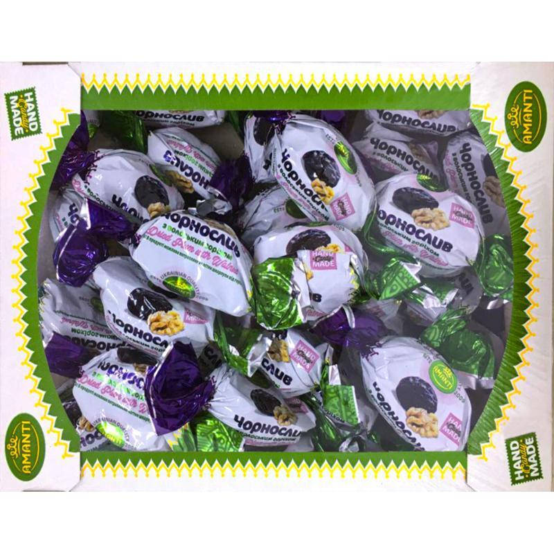 

Конфеты Чернослив с грецким орехом Amanti 1кг