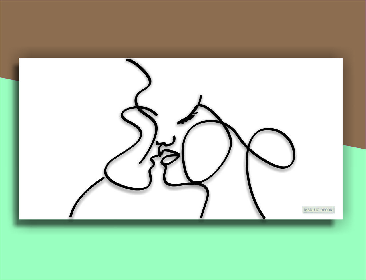 

Картина на хосте интерьерная абстрактная настенная арт панно Manific Decor "He and She / Он и Она"