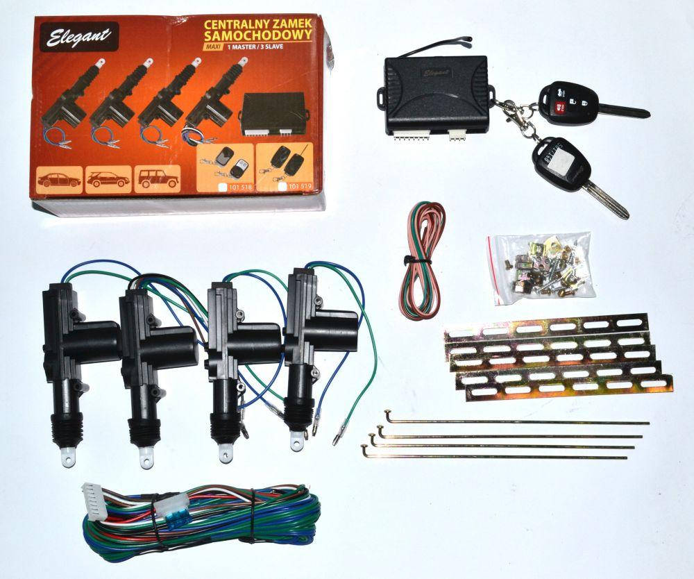 

Центральный замок ком-т Elegant EL 101 522 4шт. (1шт. 5пров. + 3шт. 2 пров. + ключ/брелок+баг)