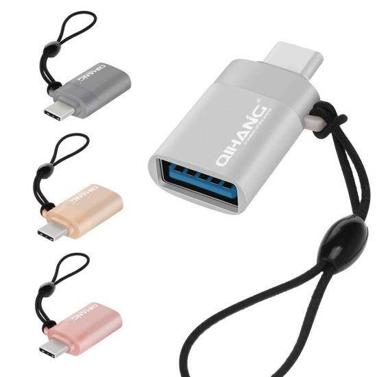 

OTG USB To Type-C Переходник (адаптер) QIHANG C09 USB 3.0, Серый