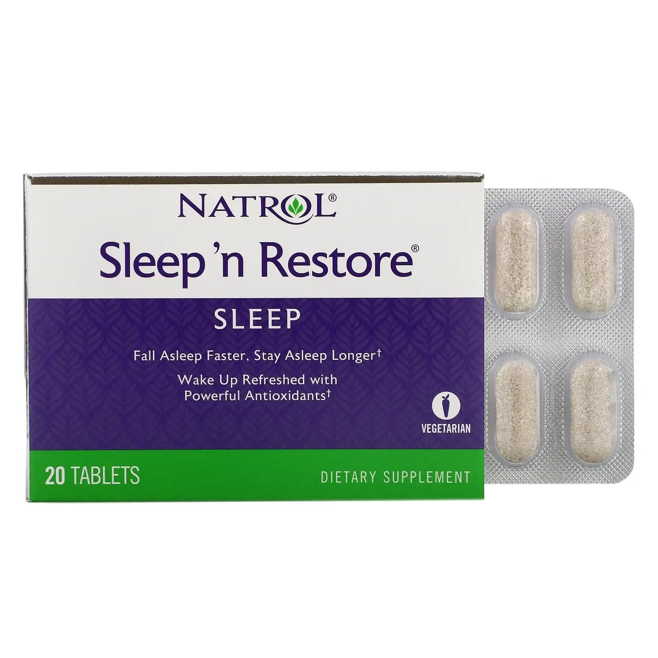 

Natrol, Sleep n Restore, 20 таблеток
