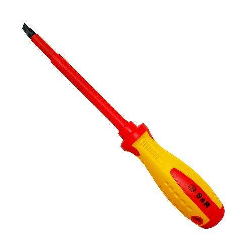 

Отвертка S&R с профилем SL8 х 1.2 x 150мм 1000 V 250089059