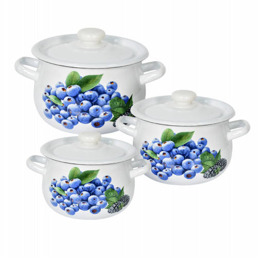 

Набір посуду 792 Лохина 2,4л/ 3,5л/ 4,75л, Белый