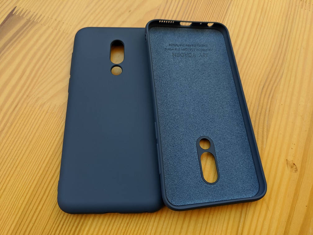 

Силиконовый чехол для Meizu 16 \ 16x M872H Синий микрофибра soft touch