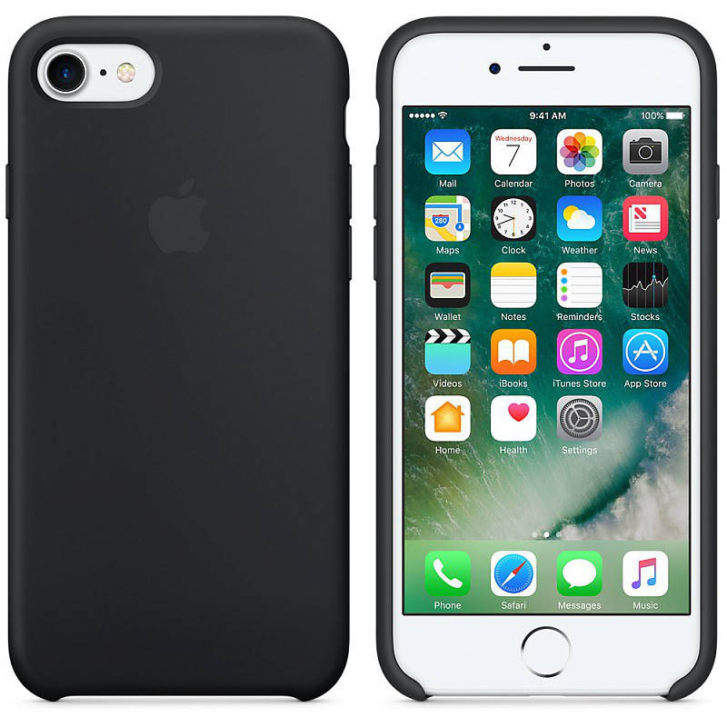 

Оригинальный чехол для Apple iPhone 8 Soft Touch Черный