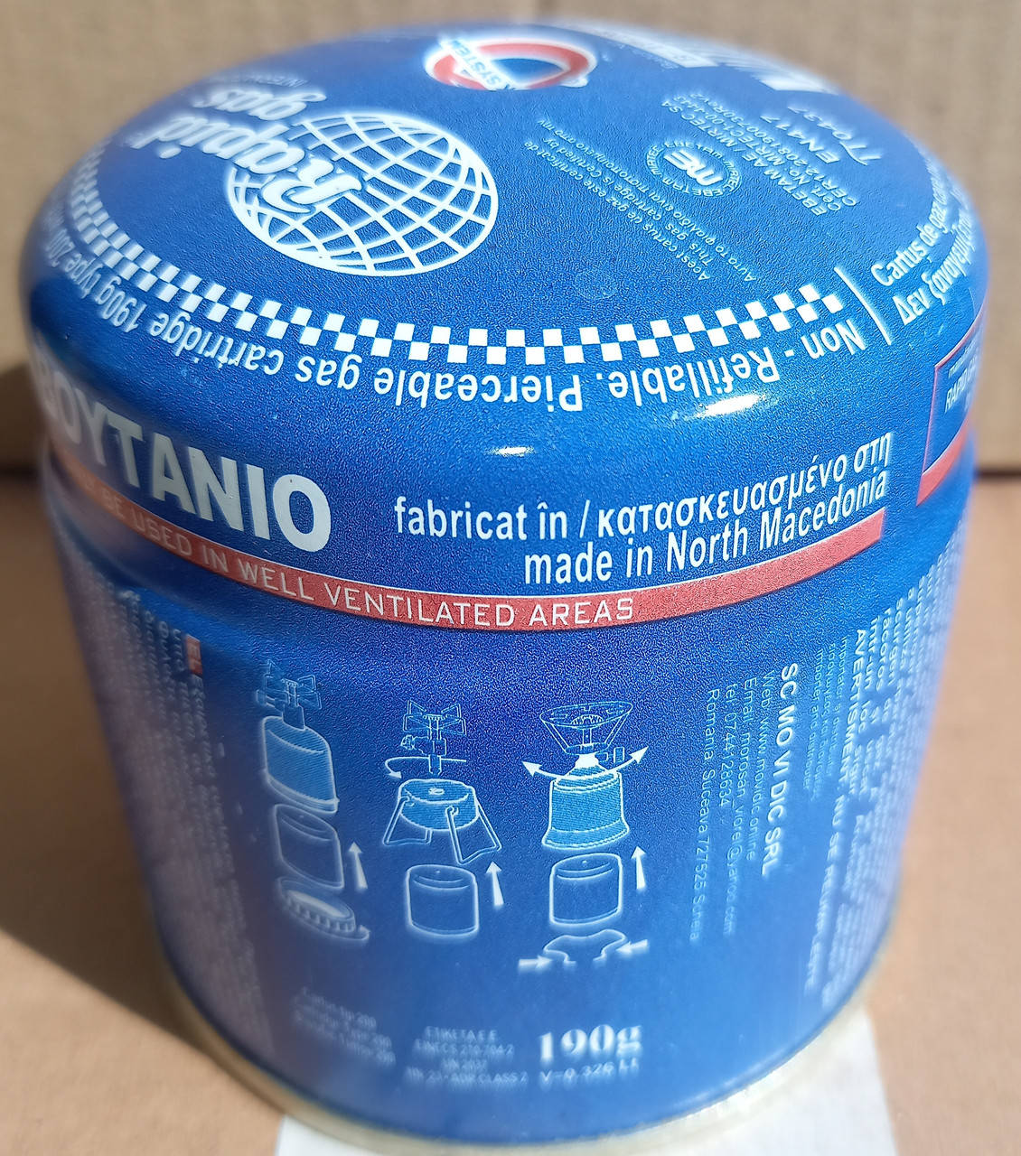 

Баллончик газовый BUTANE 190г (Под горелку)