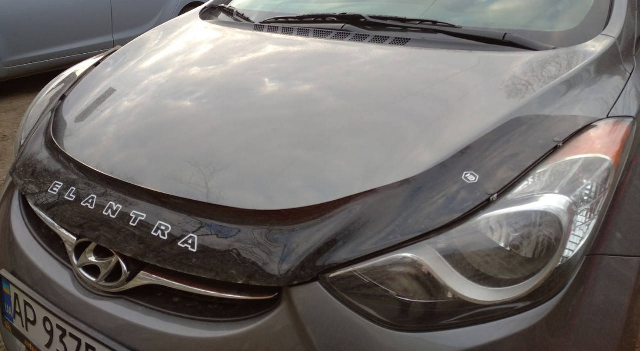 

Дефлектор капота VT52 (мухобойка) Hyundai Elantra 5 MD 2011-2016 Vip Tuning, HYD25