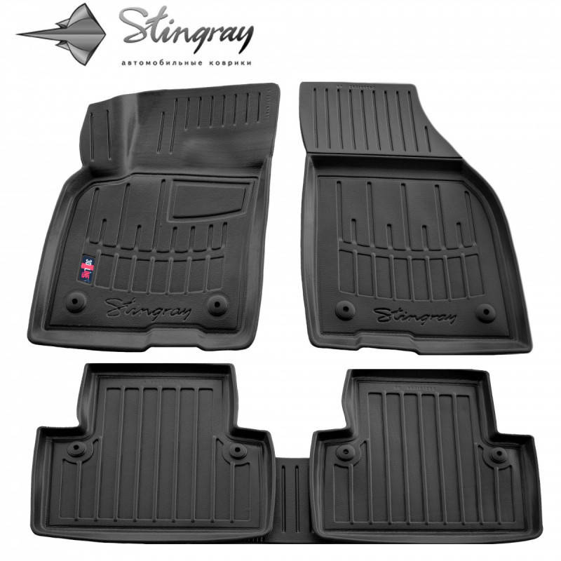 

Резиновые 3D коврики в салон на VOLVO V50 (2004-2012) /Вольво В50, Черный