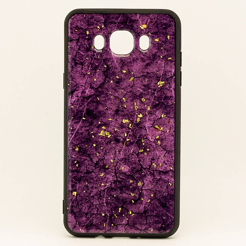 

Чехол Epoxy для Samsung Galaxy J7 2016 / J710 бампер мраморный Purple, Сиреневый