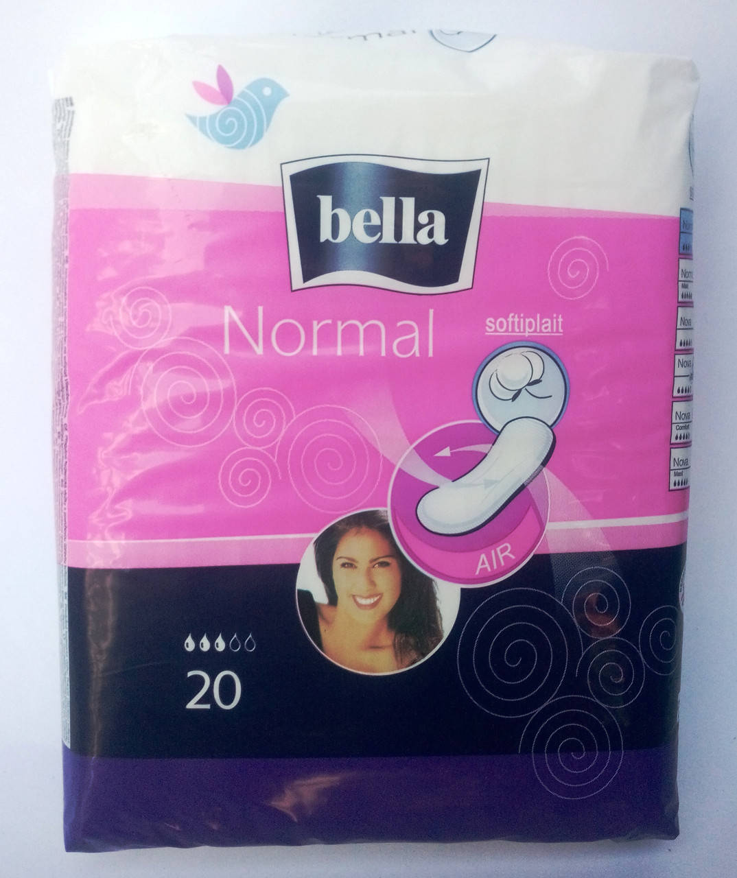 

Женские гигиенические прокладки Bella normal 3 капли 20 шт