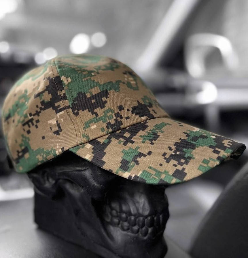 

Мужская кепка бейсболка армейская тактическая пиксель. Живое фото, Хаки