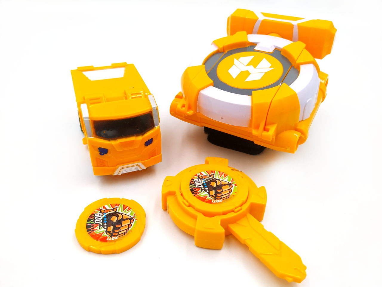 

Игрушка Лига Вотчкар Watch Car Грузовичок Потти + браслет и ключ для запуска, Желтый