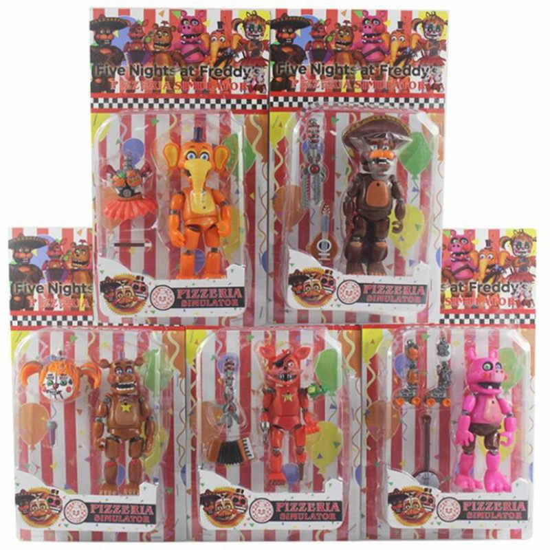

Набор фигурок пять ночей с Фредди Аниматроники Pizza Simulator